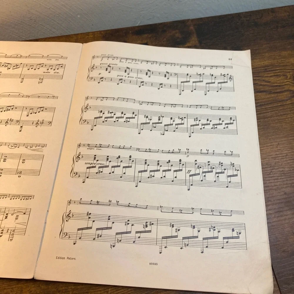 Cesar Franck Sonate A Major Violin Piano Sheet Music Edition Peters 3742 Vintage